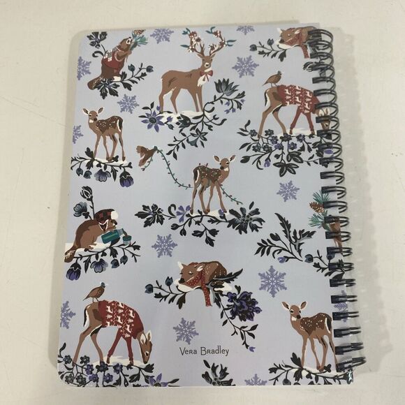 Vera Bradley Mini Notebook Christmas Holiday Deer Gift NWT Blank Journal 6” x 8” - Picture 4 of 5